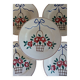 5 antique Longchamp dinner plates