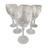 6 crystal water glasses box