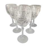 Coffret de 6 verres à eau en cristal de Lorraine