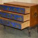 Commode campagne polychrome 1778 en bois style George III