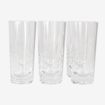 Lot de 6 verres en crystal Sèvres, 70/80