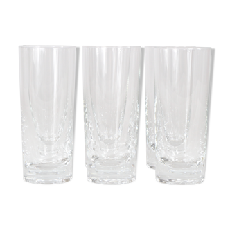 Lot de 6 verres en crystal Sèvres, 70/80