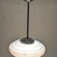 Art Deco XL pendant lamp in Clichy glass circa 1920