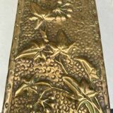 Embossed metal vase by alfred daguet, 1900 art nouveau period