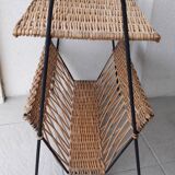 Wicker side table
