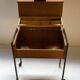 Bedside table/side table/small storage unit on wheels, 1960s