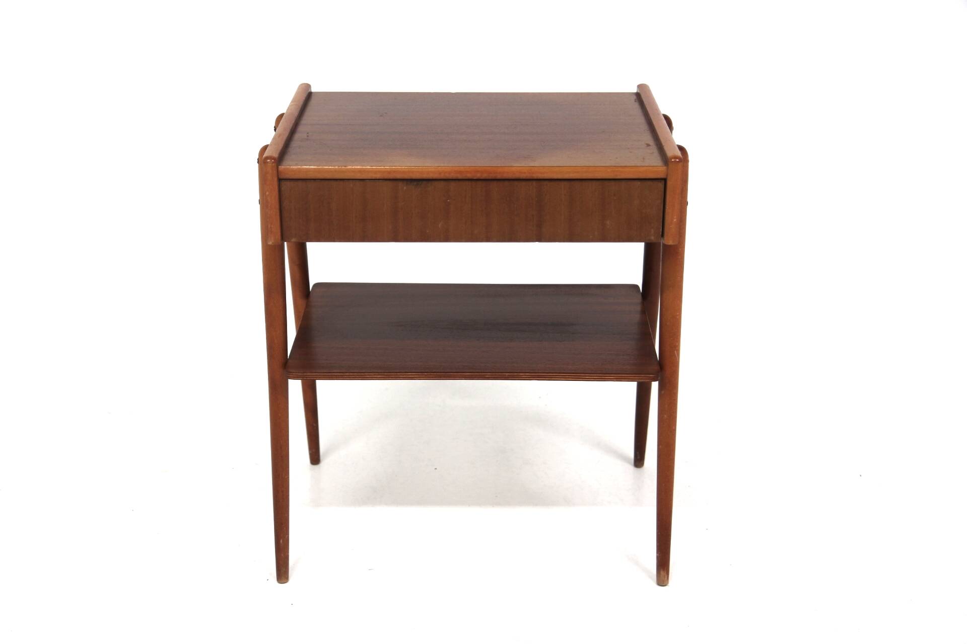 Scandinavian mahogany bedside table, AB Carlströms & Co Möbelfabrik, Sweden, 1960