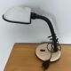 Lampe bureau blanche noire  bras articulé vintage