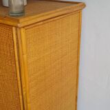 Armoire en rotin vintage