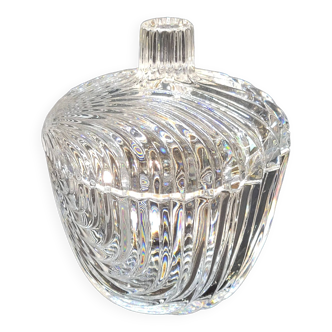 Bonbonnière boîte couverte en cristal villeroy et boch forme coquille vintage