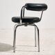 Fauteuil pivotant tubulaire style Bauhaus