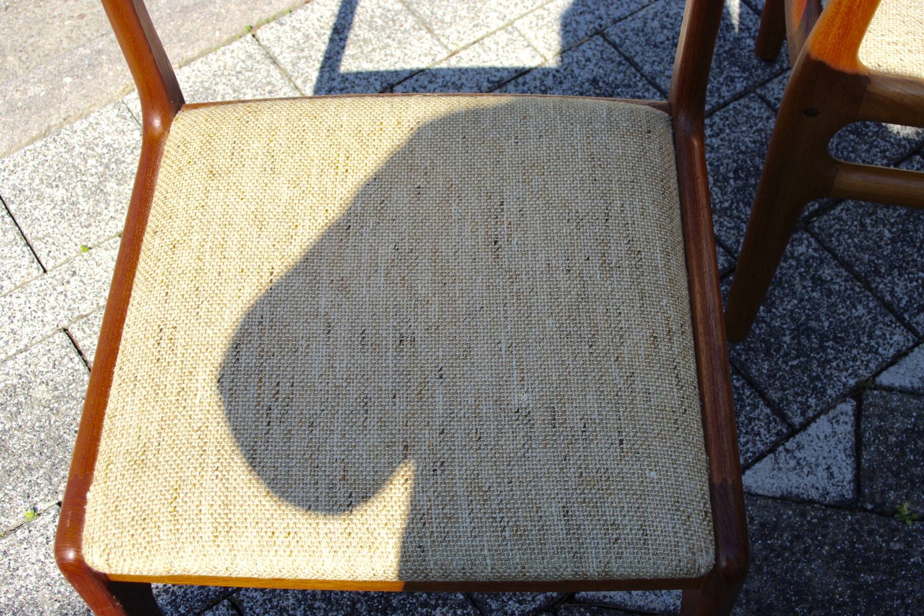 Pair of vintage chairs by johannes andersen 1960