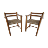 Pair of mulched chairs