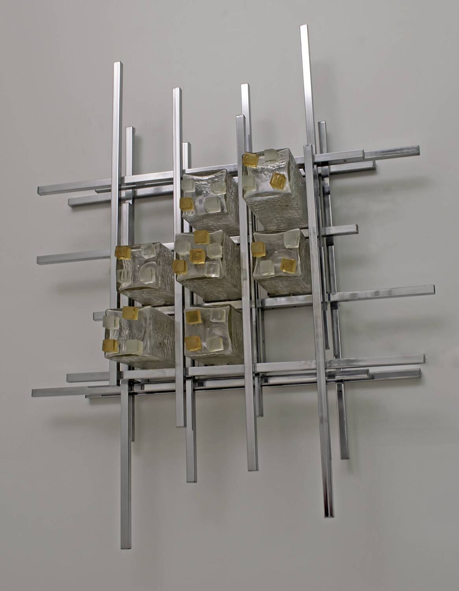 Albano Poli Mid-Century Modern Italian Single Sculture Sconce by Poliarte