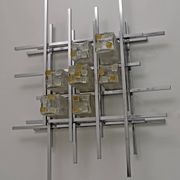 Albano Poli Mid-Century Modern Italian Single Sculture Sconce by Poliarte