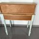Coiffeuse / Bureau rénové et Tabouret velours, Touche Naturelle Moderne