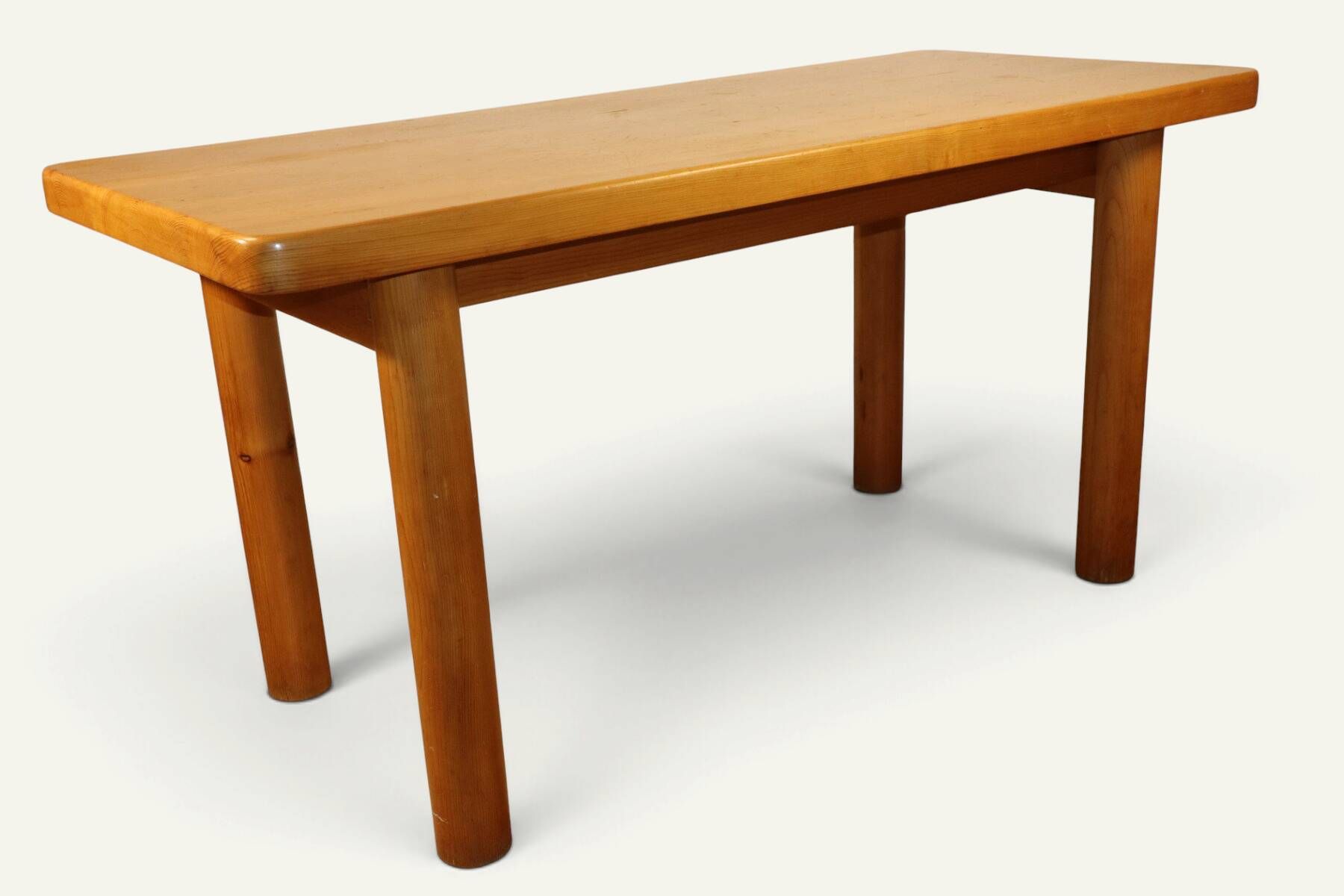 Table René Martin en pin massif moderniste, 1960