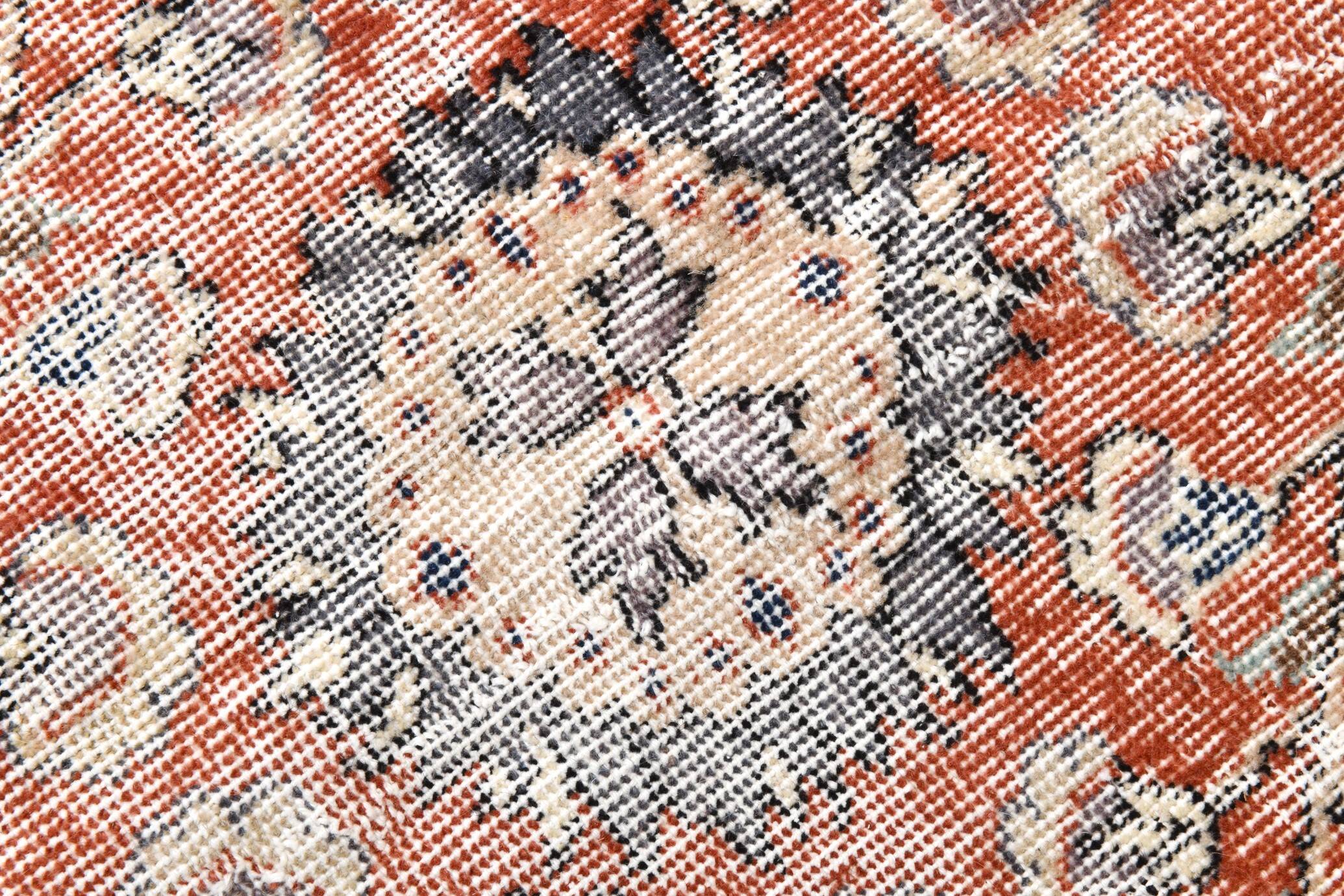 All-Over Floral Classic Red & Blue Turkish Rug, 260x366Cm