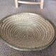 Straw and brass basket