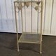 Wrought iron metal side table
