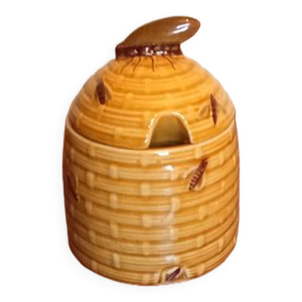 Small ceramic honey jar Glazed Scheurich Keramik Germany