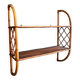 Wicker and rattan shelf