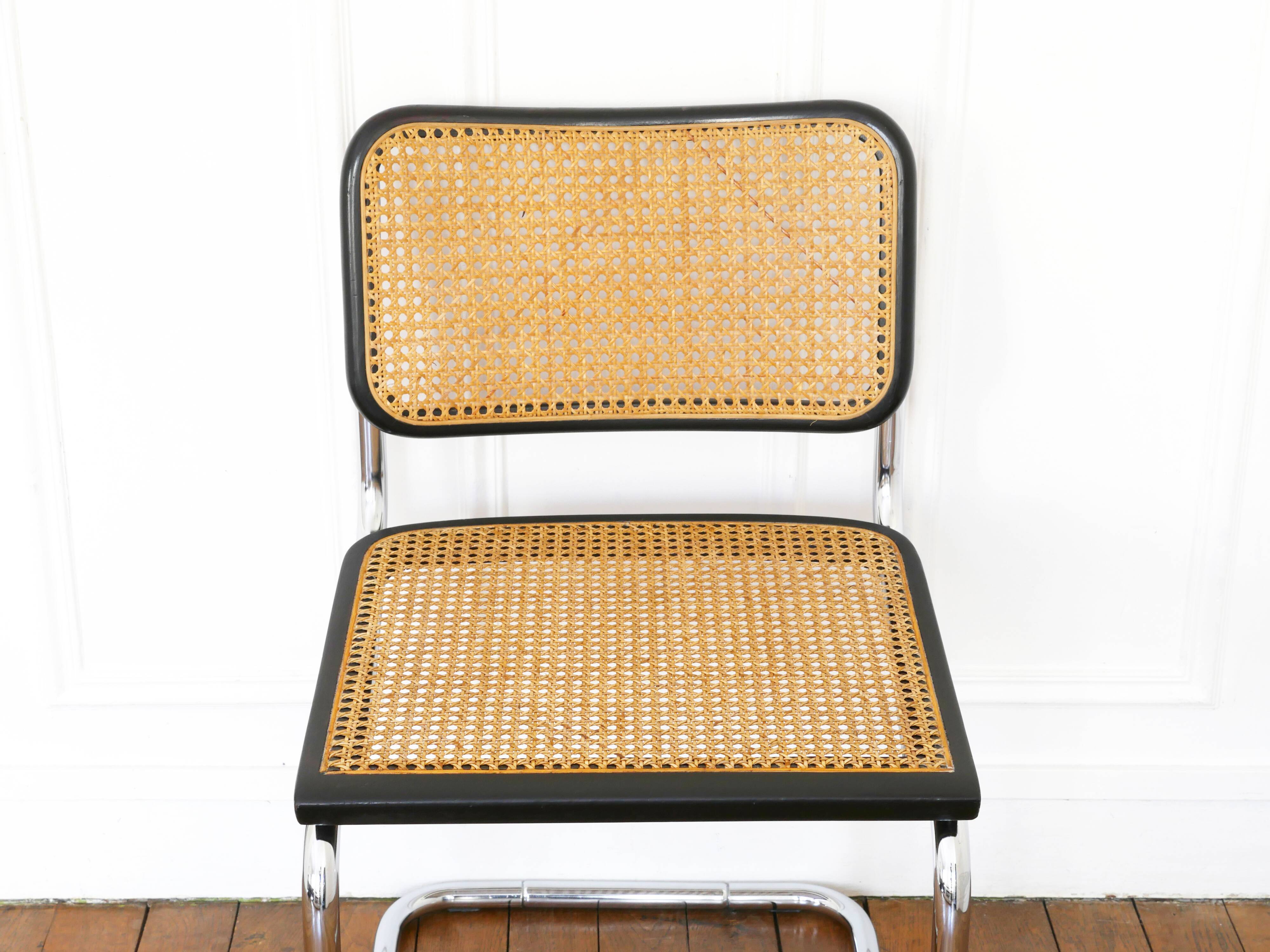 Chair Cesca B32 Marcel Breuer Made in Italy - Sitting cannage redone