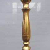 Brass floor lamp with neo-classical 3-light shelf
