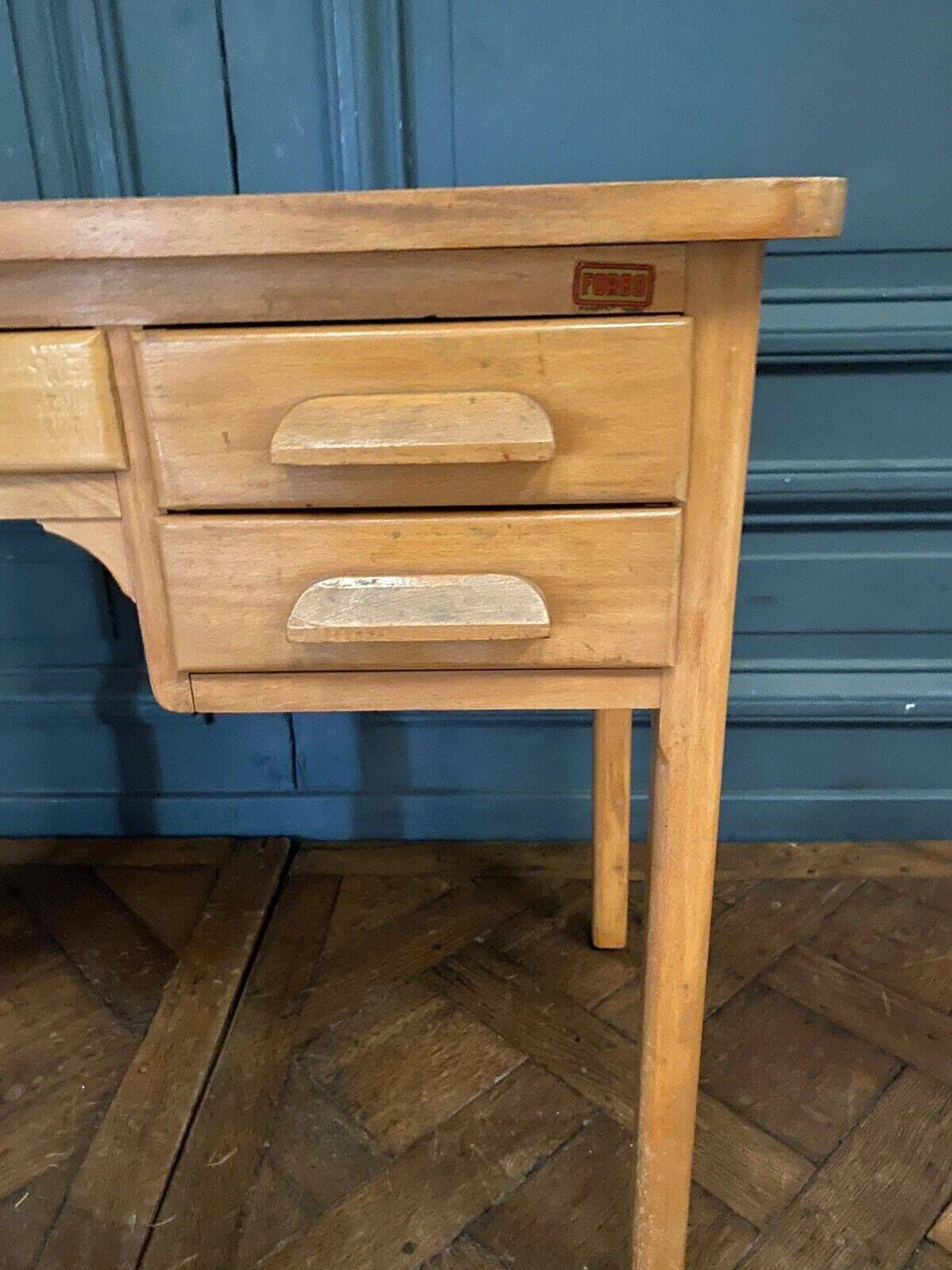 Small children's desk Forbo French design three drawers 1960