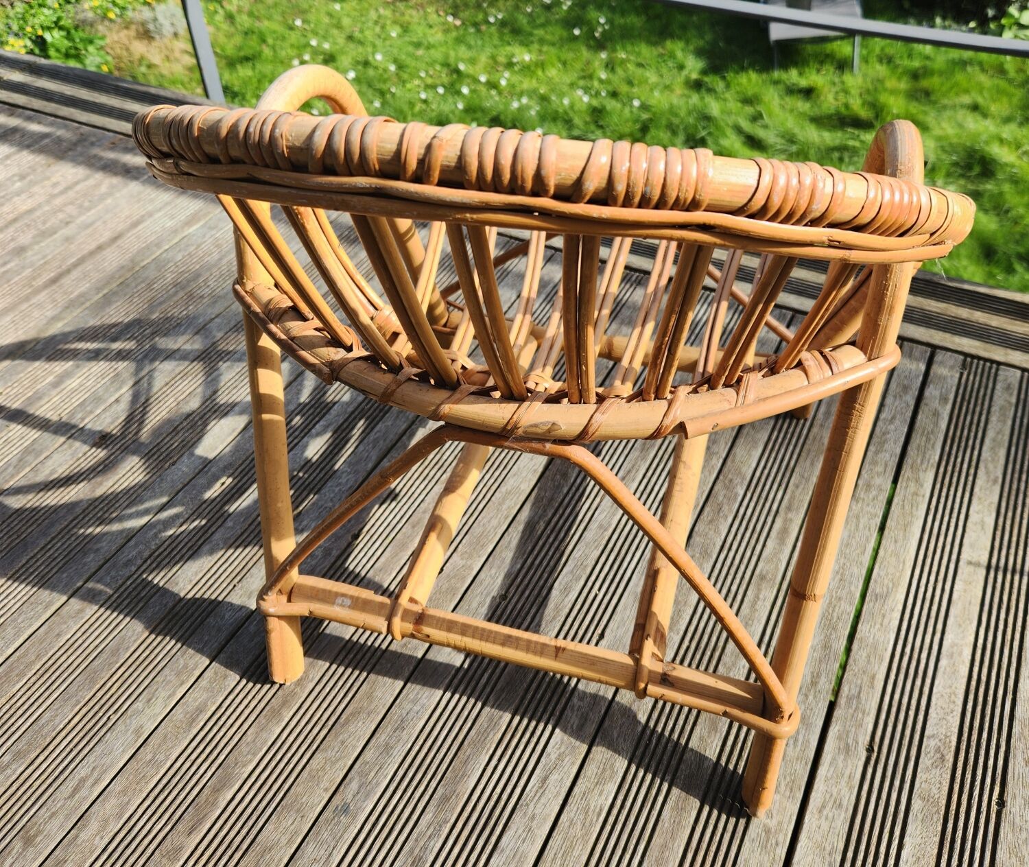 Child's wicker basket chair