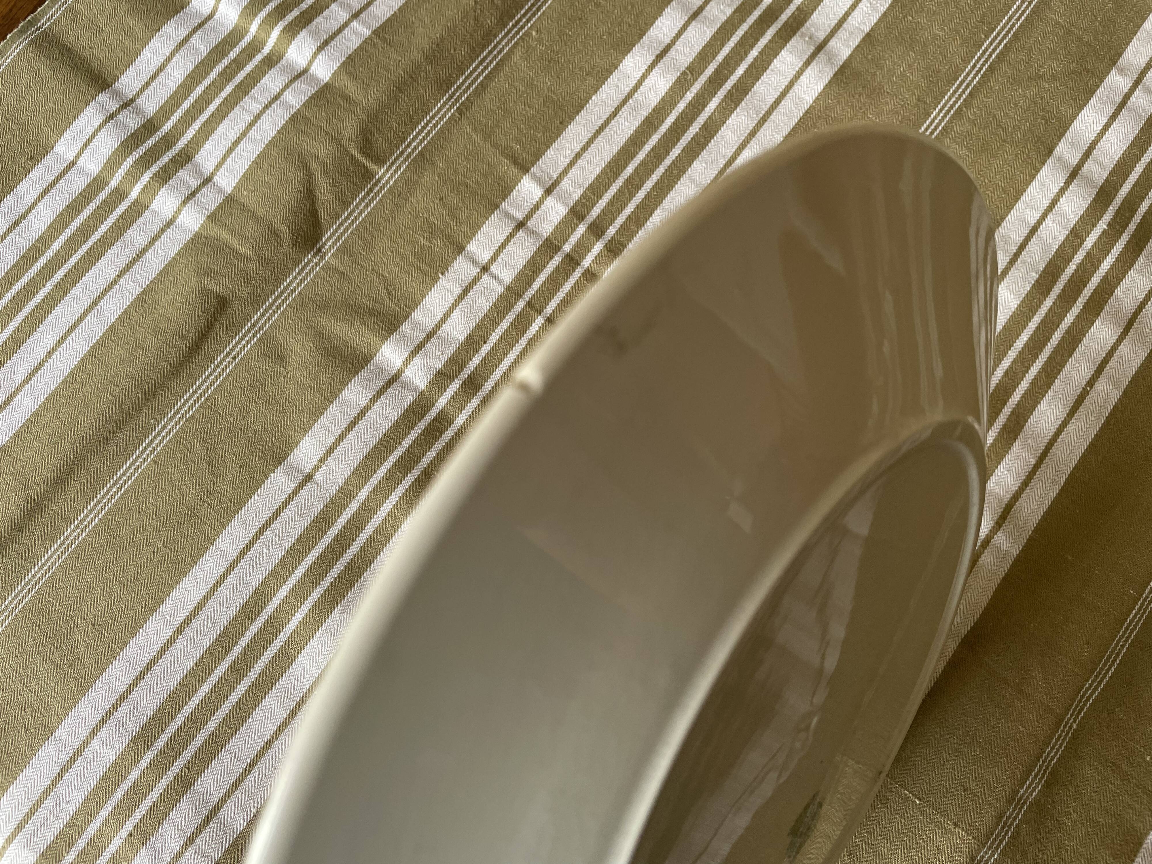 Mismatched ironstone plates