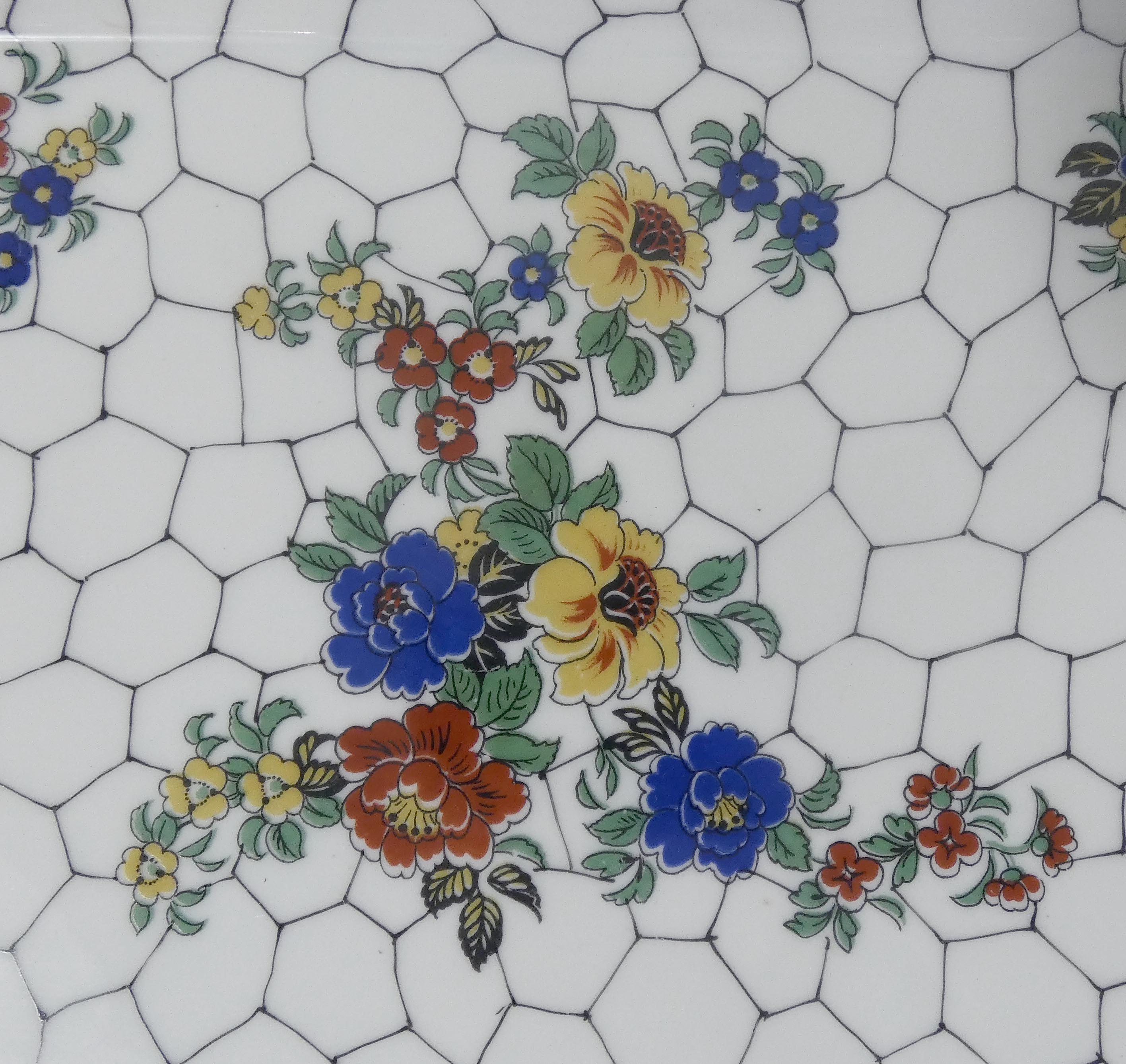 Art nouveau tray in Limoges porcelain