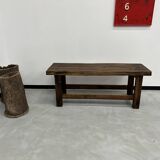 Old restored oak workbench