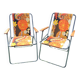 Pair of camping armchairs