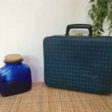 Vintage cobalt blue glass pot