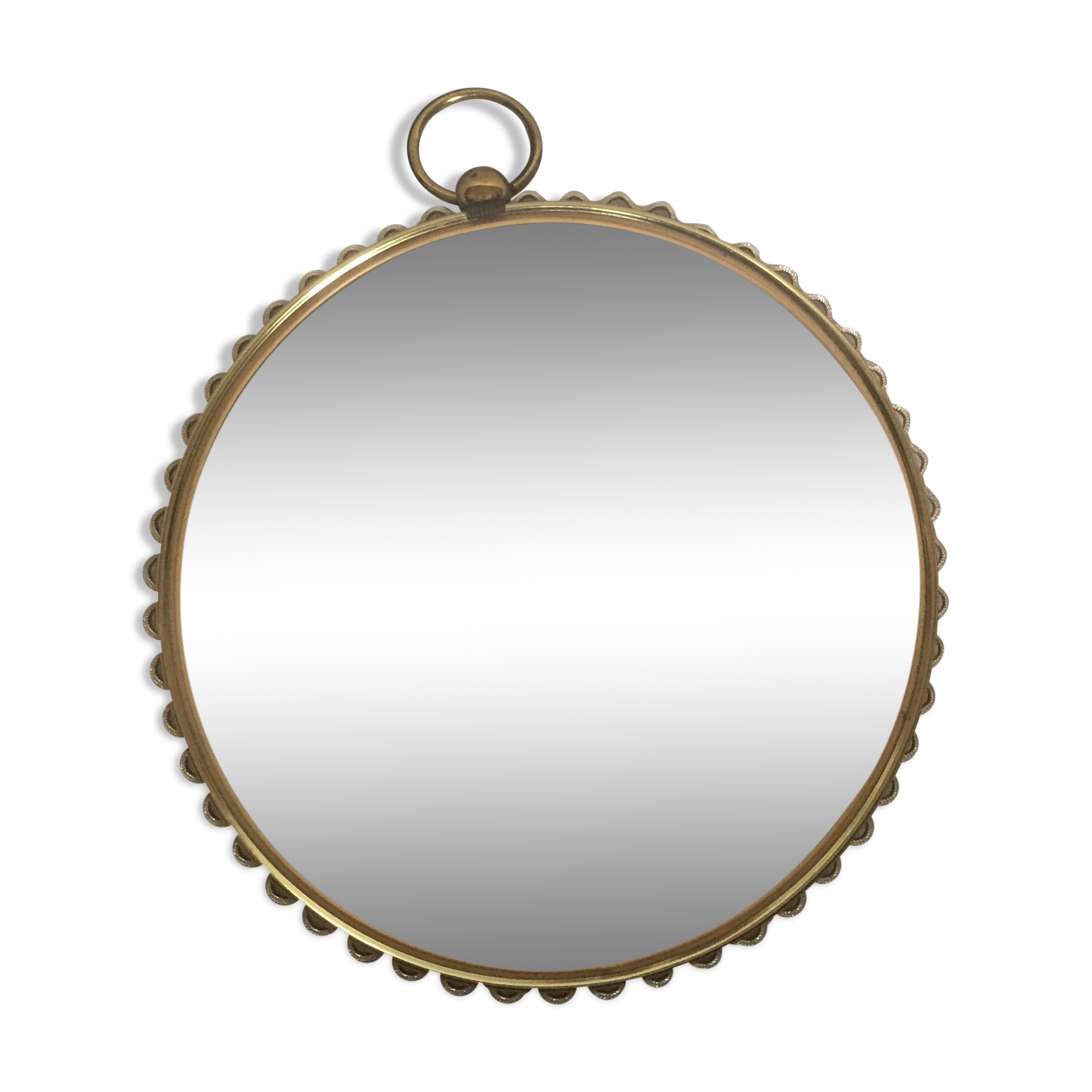 Mirror bulging witch shape pocket watch