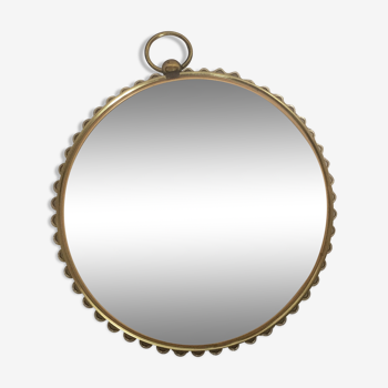 Mirror bulging witch shape pocket watch