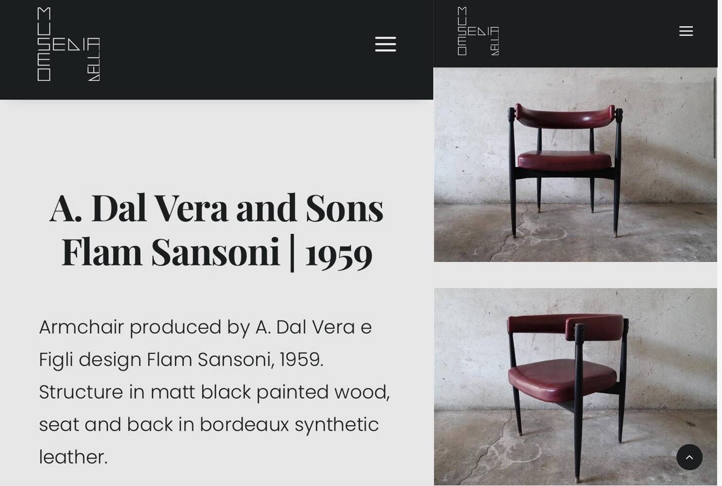 Vintage Italian Design Office Chair, Design Flam Sansoni for A. Dal Vera e