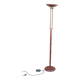 Vintage Italian floor lamp with burgundy marble effect and round dome