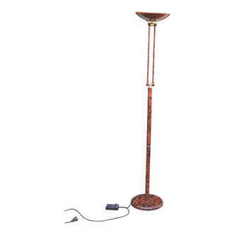 Lampadaire italien vintage effet marbre bordeaux