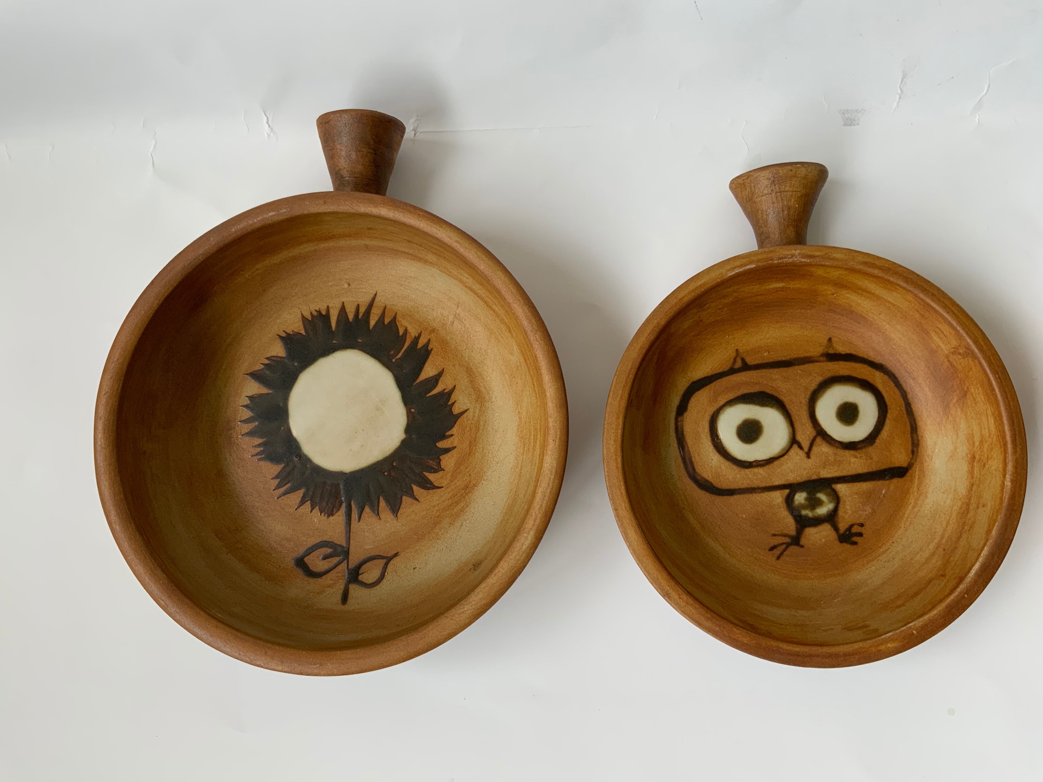 Set of 3 ramekins Pottery la Colombe