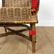 Duo d'anciens fauteuils en osier adulte et enfant