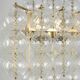 Kamenický Šenov. Glass blown chandeliers and gilded brass. 1970s.