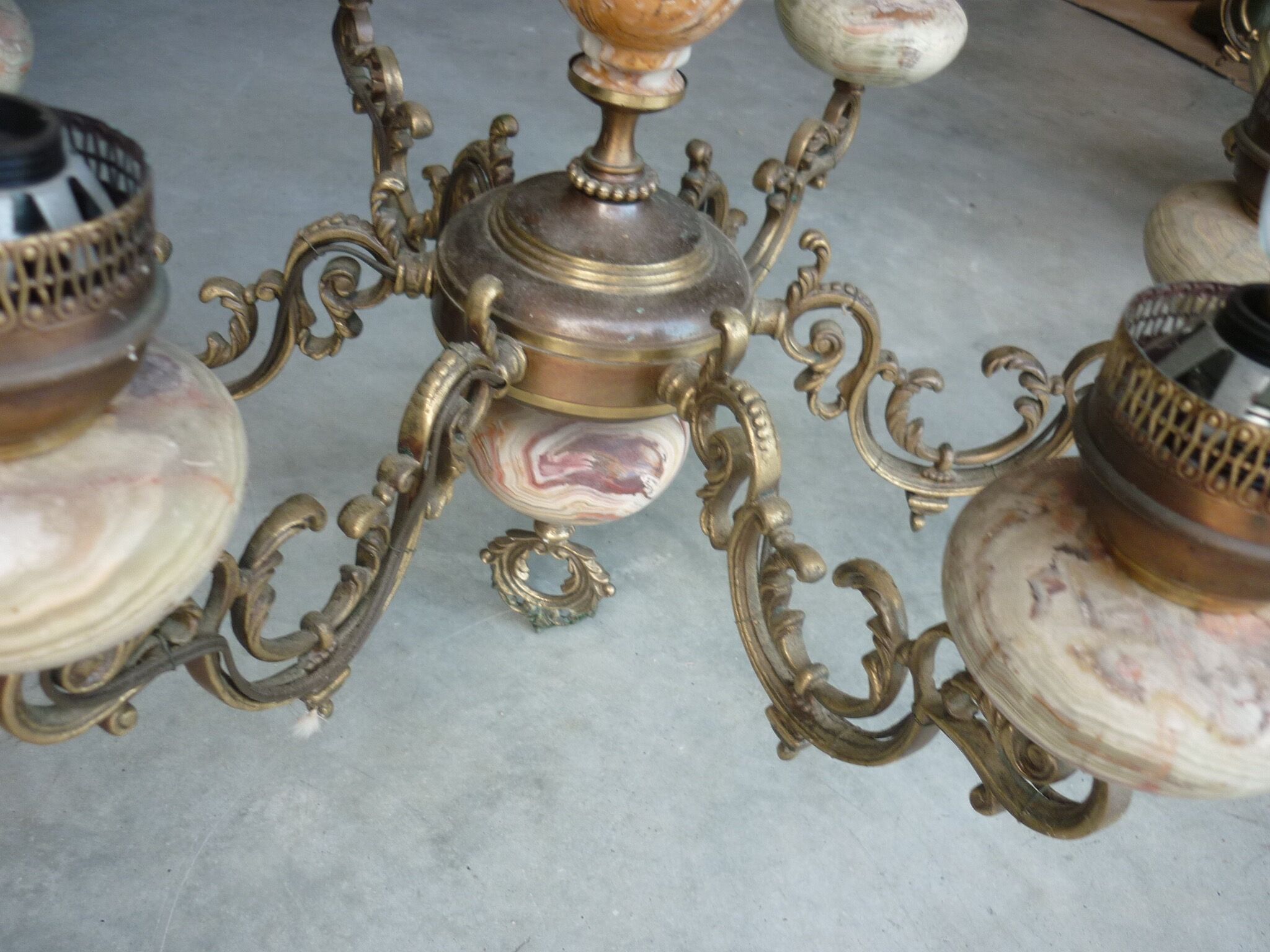 Chandelier with 6 fires of the 20th century