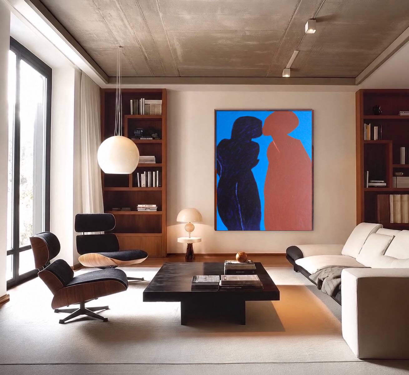 Came closer minimalist canvas painting