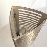 Openwork stainless steel table lamp, Sweden, 1990