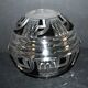 Art Deco round vase in black overlay crystal 1930-1940 Val Saint Lambert?