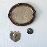 Golden old oval frame