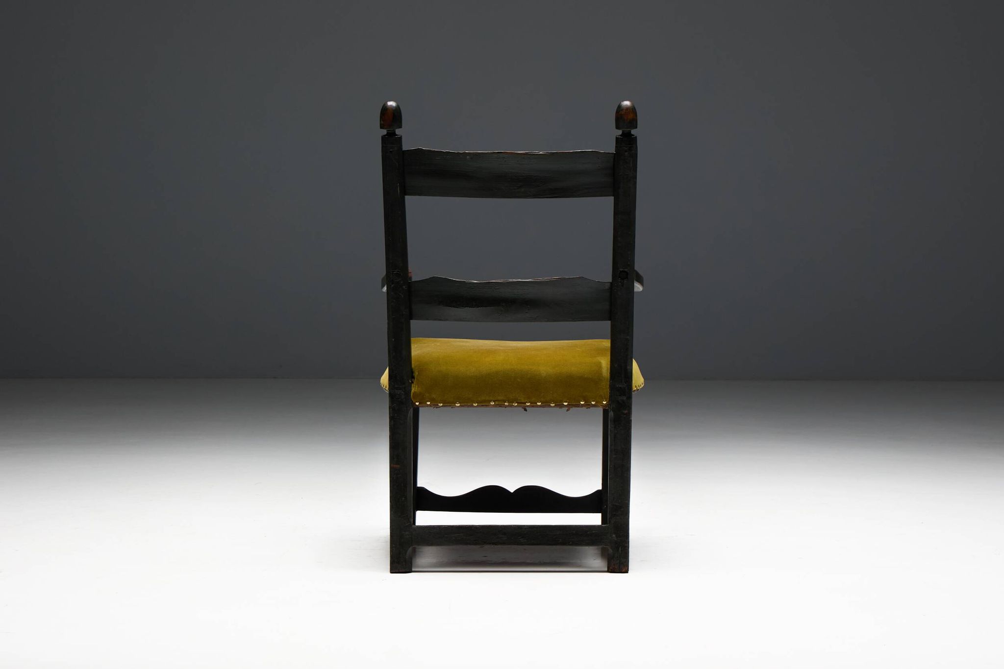 Rustic Folk Art Armchair, France, 19th Century