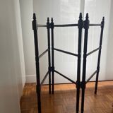 Turned wooden towel rack, 3 leaves